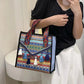 Ethnic Style Fringe Handbag, Bohemian Tassel Tote Bag, Geometric Pattern Shoulder Bag