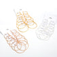 6 pairs of large and small hoop earrings set