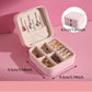 Pink Square Jewelry Storage Box, Mini Jewelry Organizer