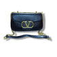 V Sling Flap Leather Bag