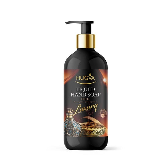 Hugva Oud Luxury Liquid Perfumed Soap para sa Mga Kamay at Katawan