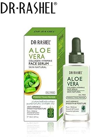 Dr Rashel Aloe Vera Collagen + Vitamin E Face Serum | Anti - Wrinkle, Instantly Smooth Hydrates & Moisture Skin, Size 50 ml