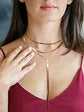 Roe Dolph Gold Lariat Necklace Gold Layered Necklace Snake Chain Necklace