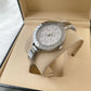 Women Jaryn Silver White Dial Stainless Steel Analog Bangle Watch