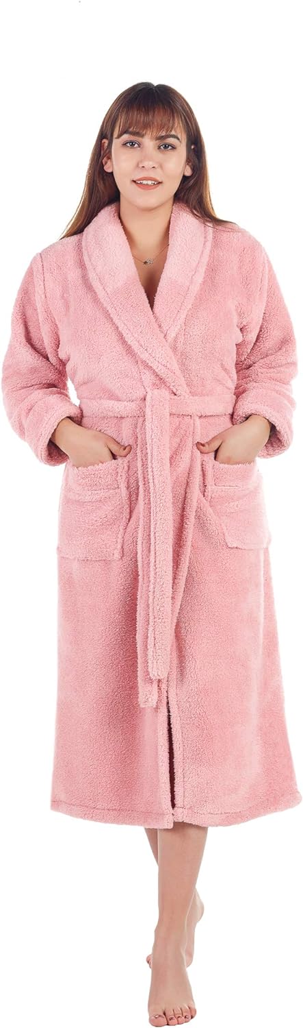 Bathrobe Short Microfibre Soft Snug Cosy for Women