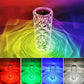 Crystal Lamp, Rose Diamond Table Lamp, 16 Colors RGB na may Touch at Remote Control