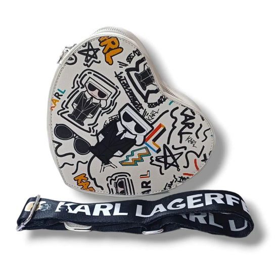 Heart Shaped Leather Sling Bag