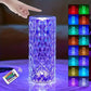 Crystal Lamp, Rose Diamond Table Lamp, 16 Colors RGB na may Touch at Remote Control