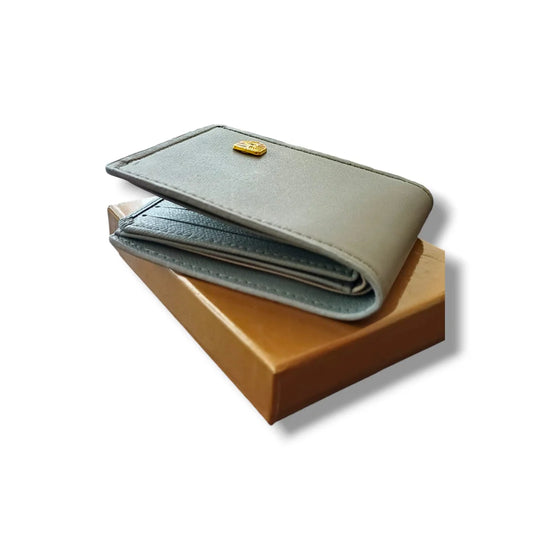 Mens Leather Wallet Gray color