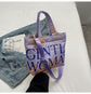 Nylon Cloth Bag , Shoulder Bag Plaid Small Tote Bag