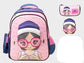 Glossy Bird Girl Backpack 3N1 Set