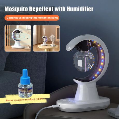 3 In 1 Household Mosquito Repellent Air Humidifier Electric Mosquito Zapper Repeller 2 Modes Air Purifier Colorful Night Light