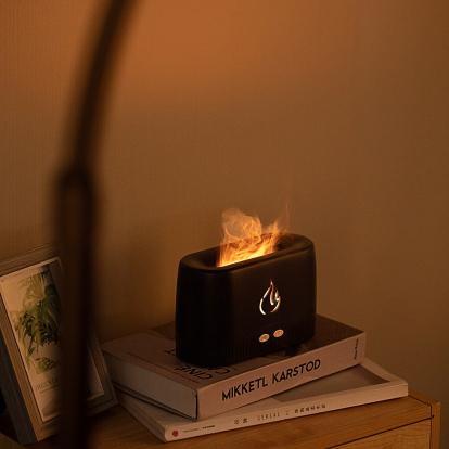 Flame Effect Humidifier, Small Ultra Fine Mist Desktop Humidifier, For Bedroom, Home or Office