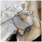 Woven Totes Hobos Shoulder Crossbody Bag Silver