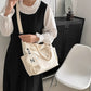 Large Capacity Canvas Multi Pockets Shoulder Bag