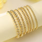 Fashionable and Simple Beaded Elastic Bracelet 7 pieces Set