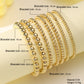 Fashionable and Simple Beaded Elastic Bracelet 7 pieces Set