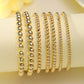 Fashionable and Simple Beaded Elastic Bracelet 7 pieces Set