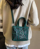 Cute G W Crossbody Tote Canvas Handheld Shoulder Bag