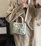 Cute G W Crossbody Tote Canvas Handheld Shoulder Bag