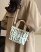 Cute G W Crossbody Tote Canvas Handheld Shoulder Bag