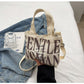 Cute G W Crossbody Tote Canvas Handheld Shoulder Bag