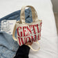 Cute G W Crossbody Tote Canvas Handheld Shoulder Bag