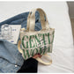 Cute G W Crossbody Tote Canvas Handheld Shoulder Bag