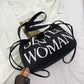 Black GW Bucket Bag Trendy Fashion