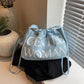 Blue GW Bucket Bag Trendy Fashion