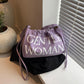 Purple GW Bucket Bag Trendy Fashion