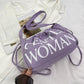 Purple GW Bucket Bag Trendy Fashion