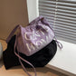 Purple GW Bucket Bag Trendy Fashion