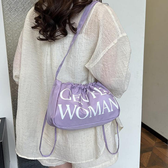 Purple GW Bucket Bag Trendy Fashion