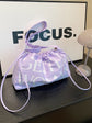 Purple GW Bucket Bag Trendy Fashion