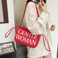 Red GW Bucket Bag Trendy Fashion