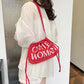 Red GW Bucket Bag Trendy Fashion