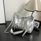 Silver GW Bucket Bag Trendy Fashion