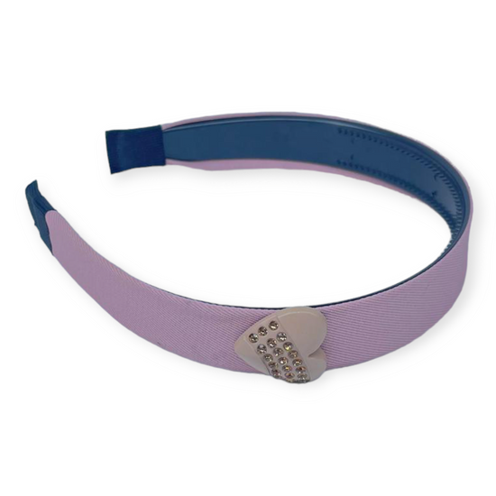 zircon Heart shape Pink Color Headband, Knotted Headband