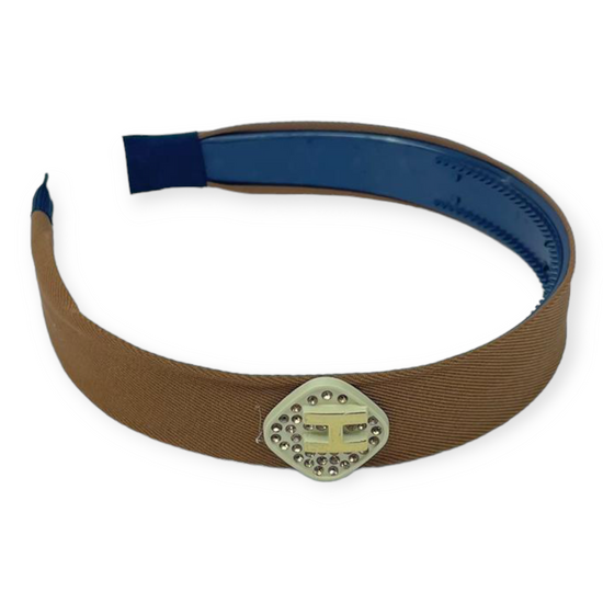 Zircon H Brown Color Headband, Knotted Headband