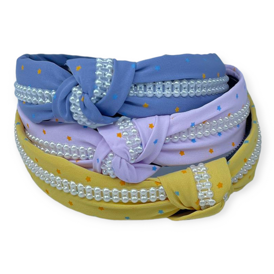 Bundle of 3 Baby Pearl turban knot headband