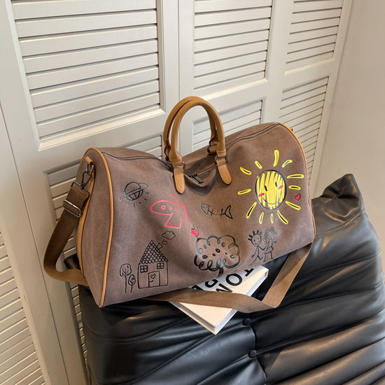 Handcarry bag sturdy canvas cute design ( on Clearance )