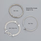 3PCS Rhinestone Heart & Infinity Bracelets Set