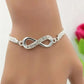 2pcs Infinity Chain Bracelet and anklet set