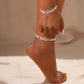 2pcs Infinity Chain Bracelet and anklet set