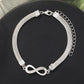 2pcs Infinity Chain Bracelet and anklet set