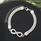 2pcs Infinity Chain Bracelet and anklet set