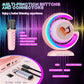 Portable YS-110 Karaoke Dual Microphone LED Light Wireless Bluetooth Speaker- White color