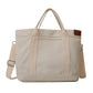 Canvas Tote Bag, Multi Pockets Shoulder Bag