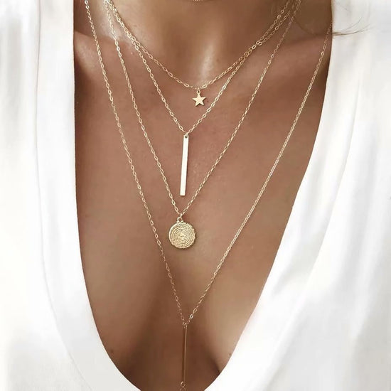 Multilayer Niche Design Necklace